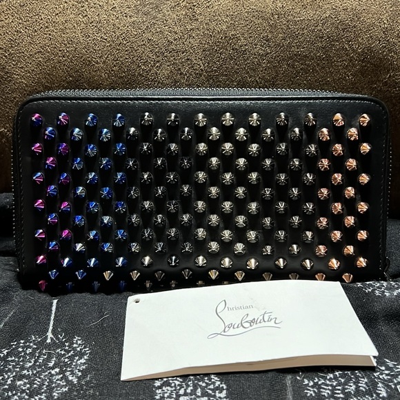 NWT Christian Louboutin multi color panettone zippy, for live giftaway!! - Picture 3 of 9